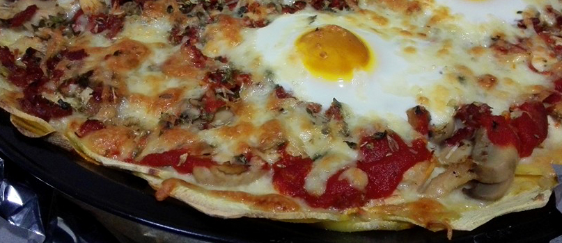 Pizza com base de batata-doce | Receitas saudáveis